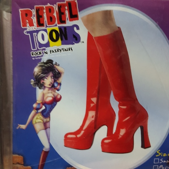 Rebel Tunes brand new snowhite boots red sexy choose from 3 sizes - Picture 4 of 10